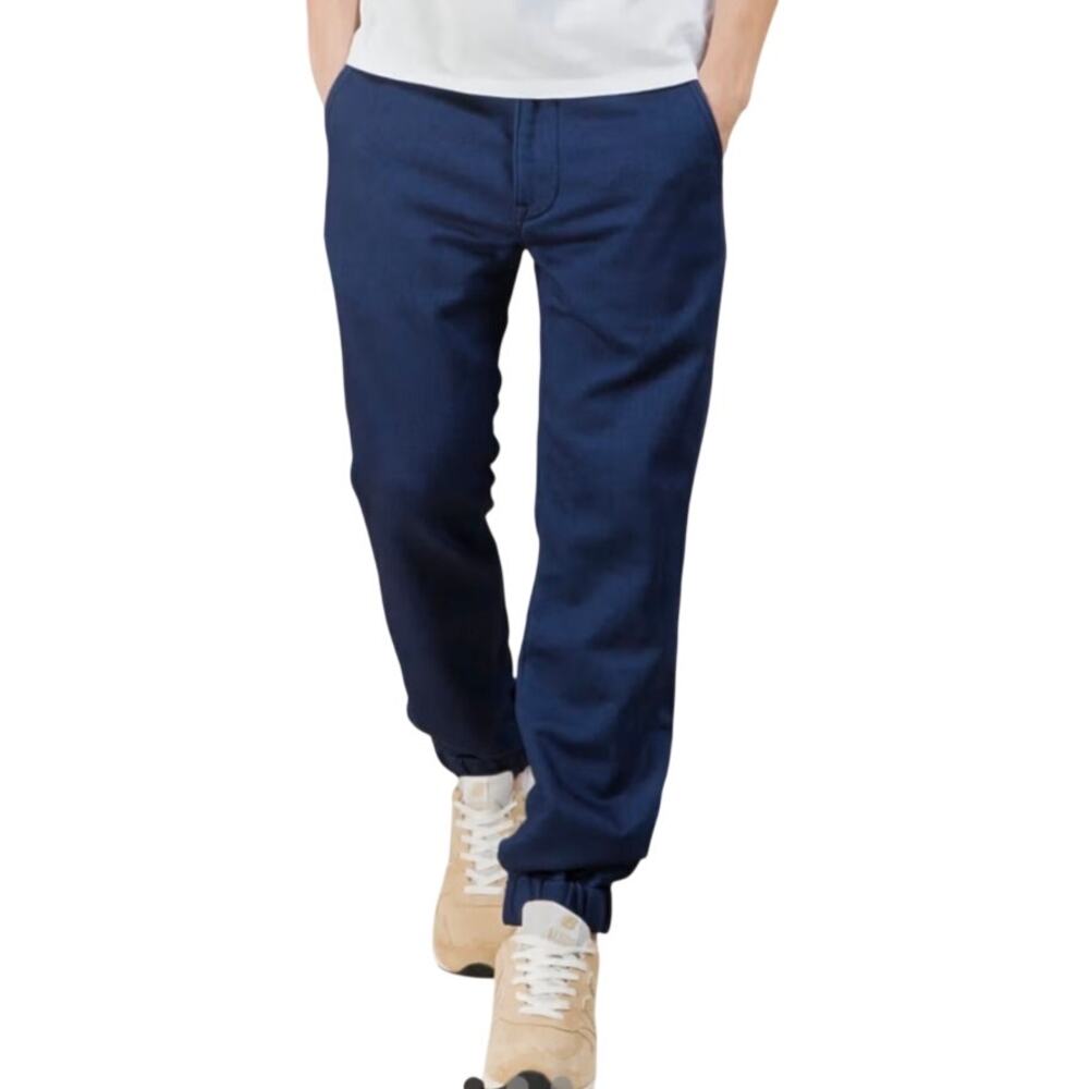 Levi's Navy Blue Men's Chino Jogger Pants Stretch Elastic Cuff Size 38 x 32